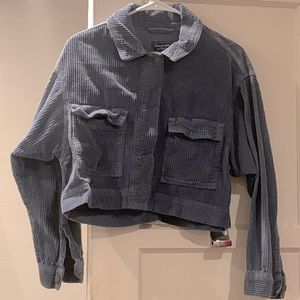 Abercrombie and Fitch Cropped Corduroy Jacket